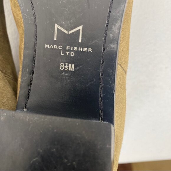 Marc Fisher Yarita Women’s 8.5M Tan Pointed Toe Wedge Heel Ankle Boots - Picture 12 of 15